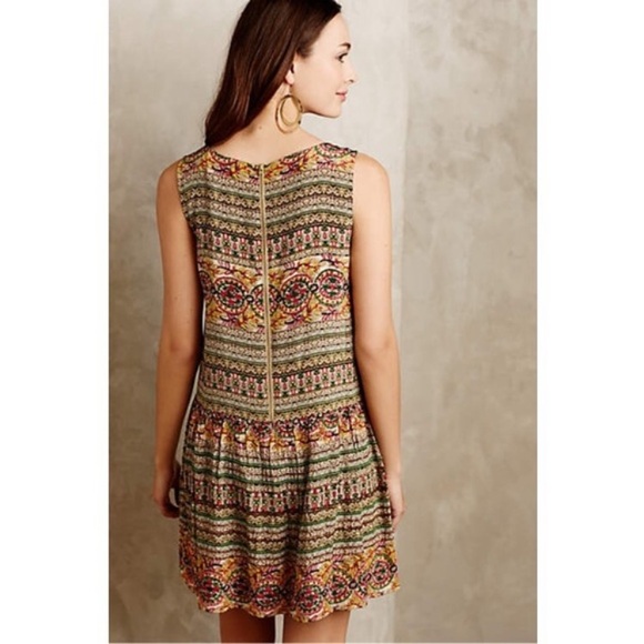 Anthropologie | Embellished Drop-Waist Dress Size 8P - Picture 3 of 15